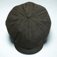 Dark Green Loden Wool Newsboy cap by Laird Hatters at FunkyBrims.