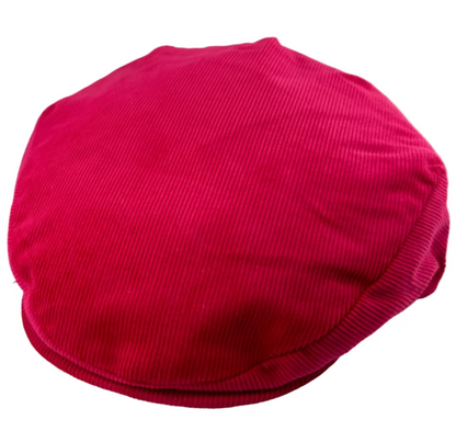 Royal Crown Edition Needlecord Flat Cap - Deep Pink by Laird Hatters