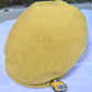 Sophia Yellow Linen Flat Cap -  Hales Speed Shop X FunkyBrims Collab (with Pin)