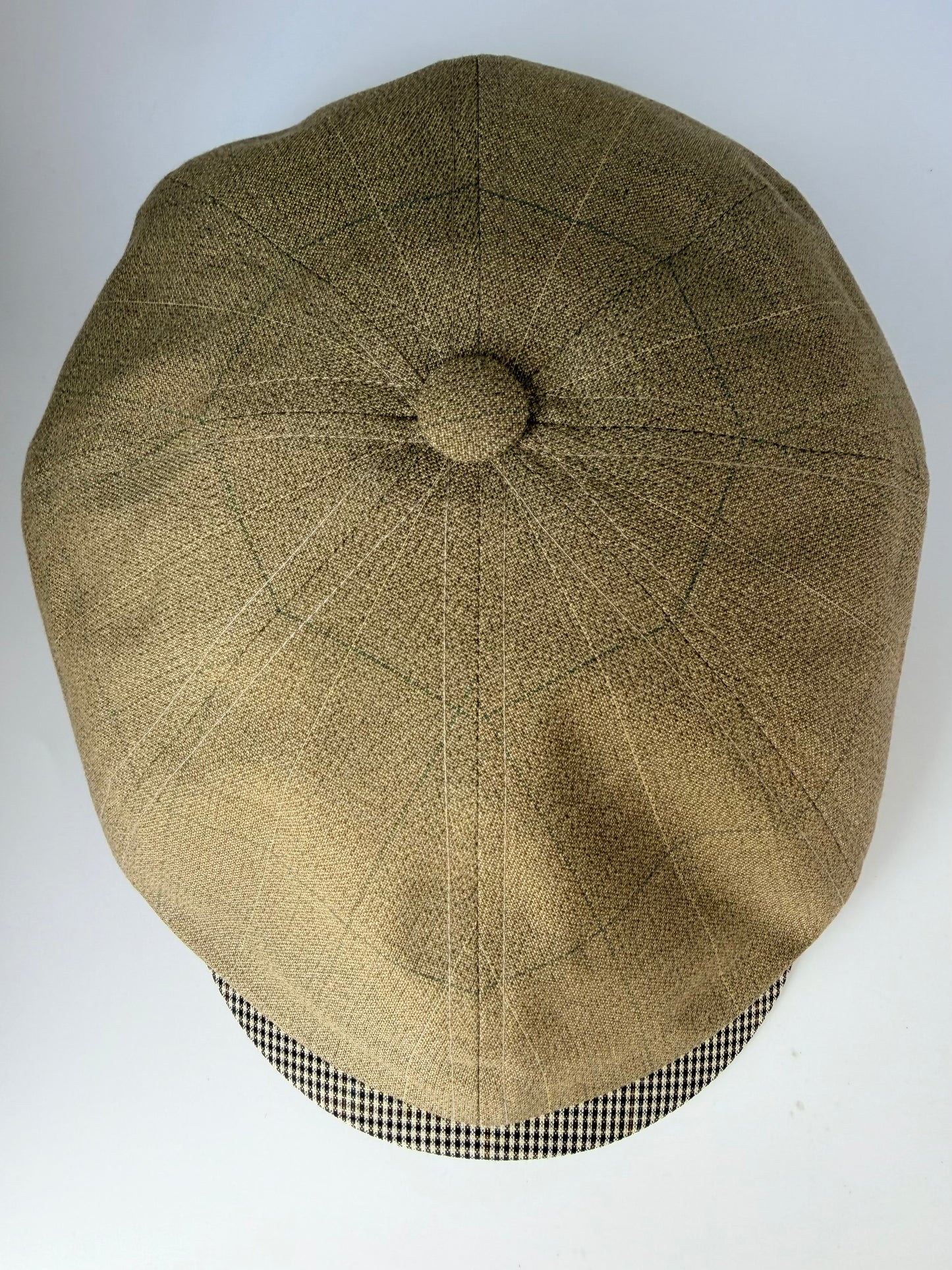 Independence Olive Plaid Newsboy Hales Speed Shop X FunkyBrims Collab (with Pin)