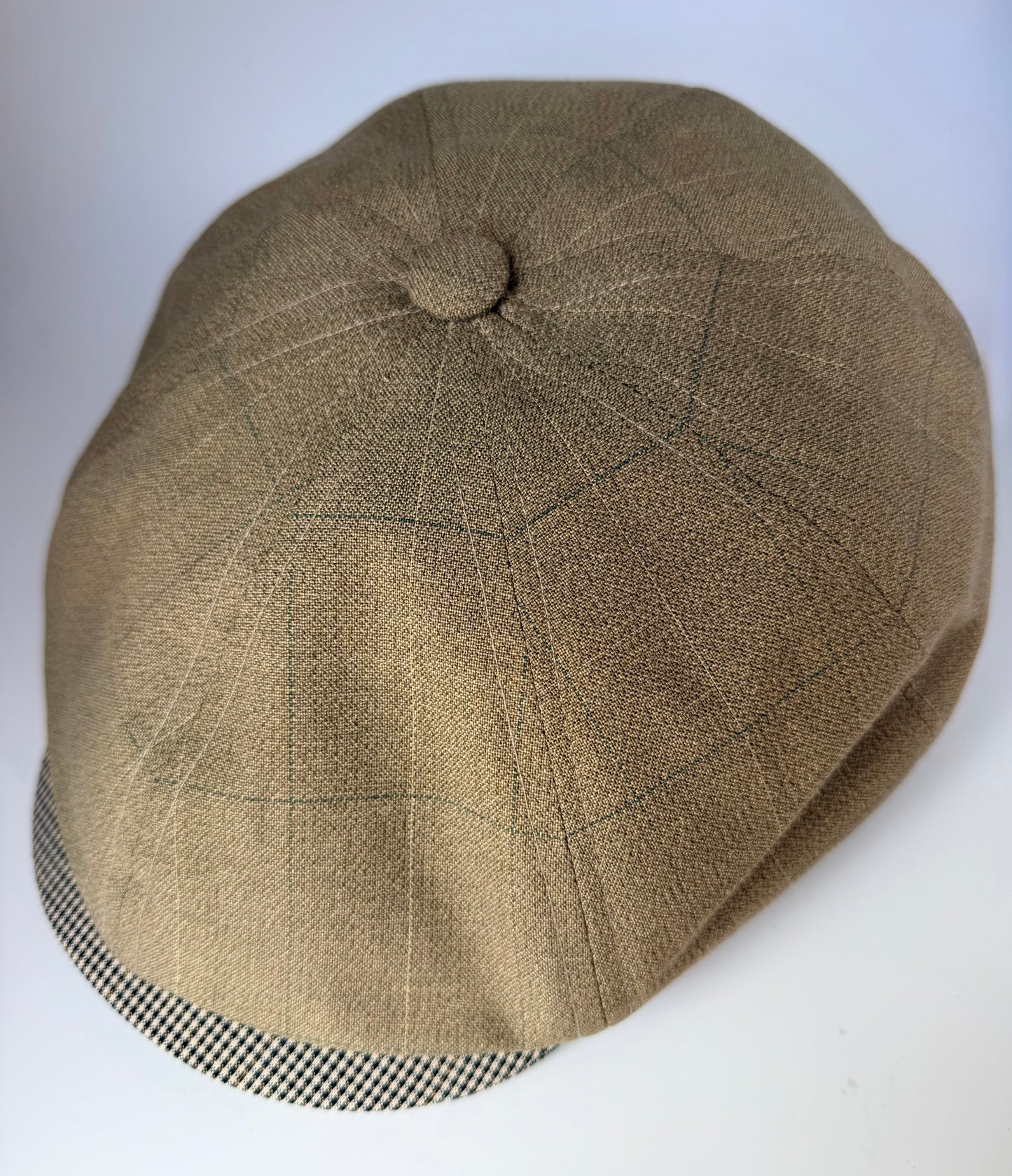 Independence Olive Plaid Newsboy Hales Speed Shop X FunkyBrims Collab (with Pin)