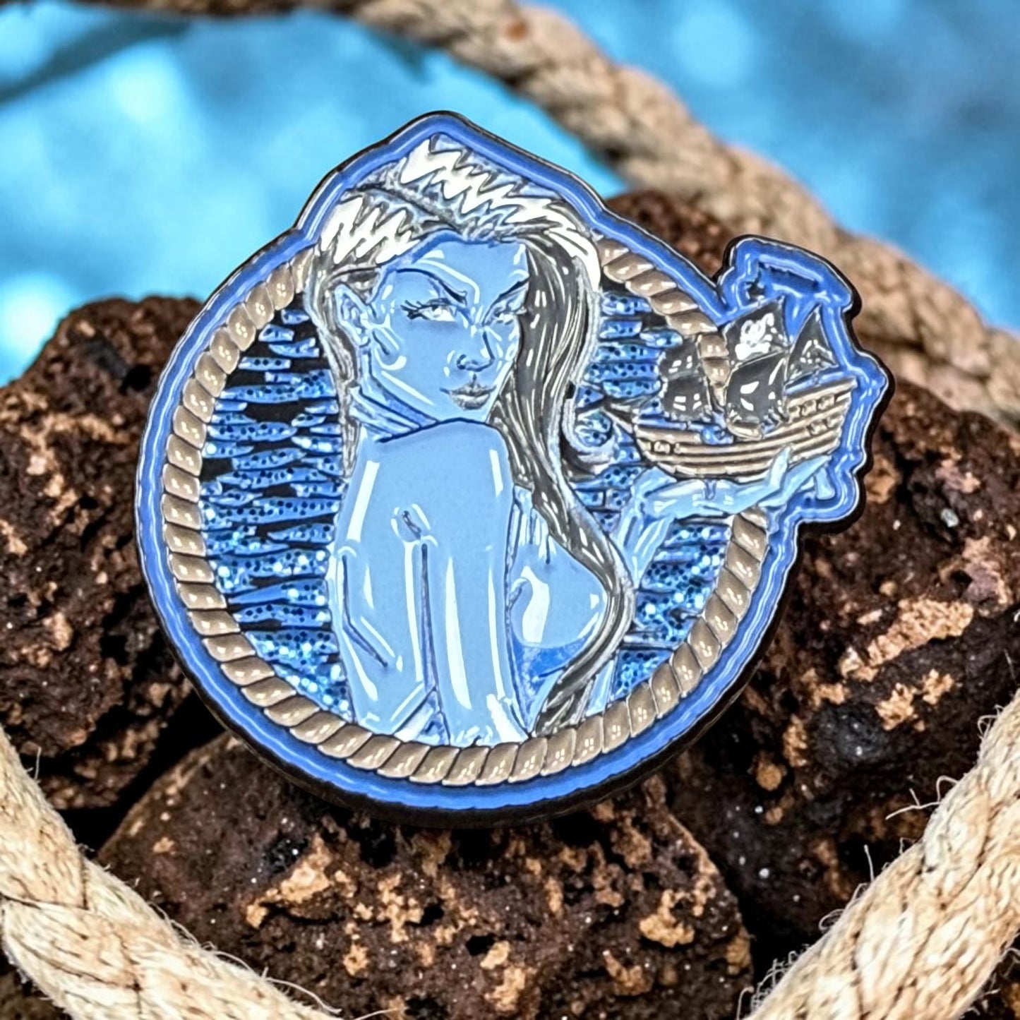 Calypso Enamel Cap Pin by Hales Speed Shop x FunkyBrims