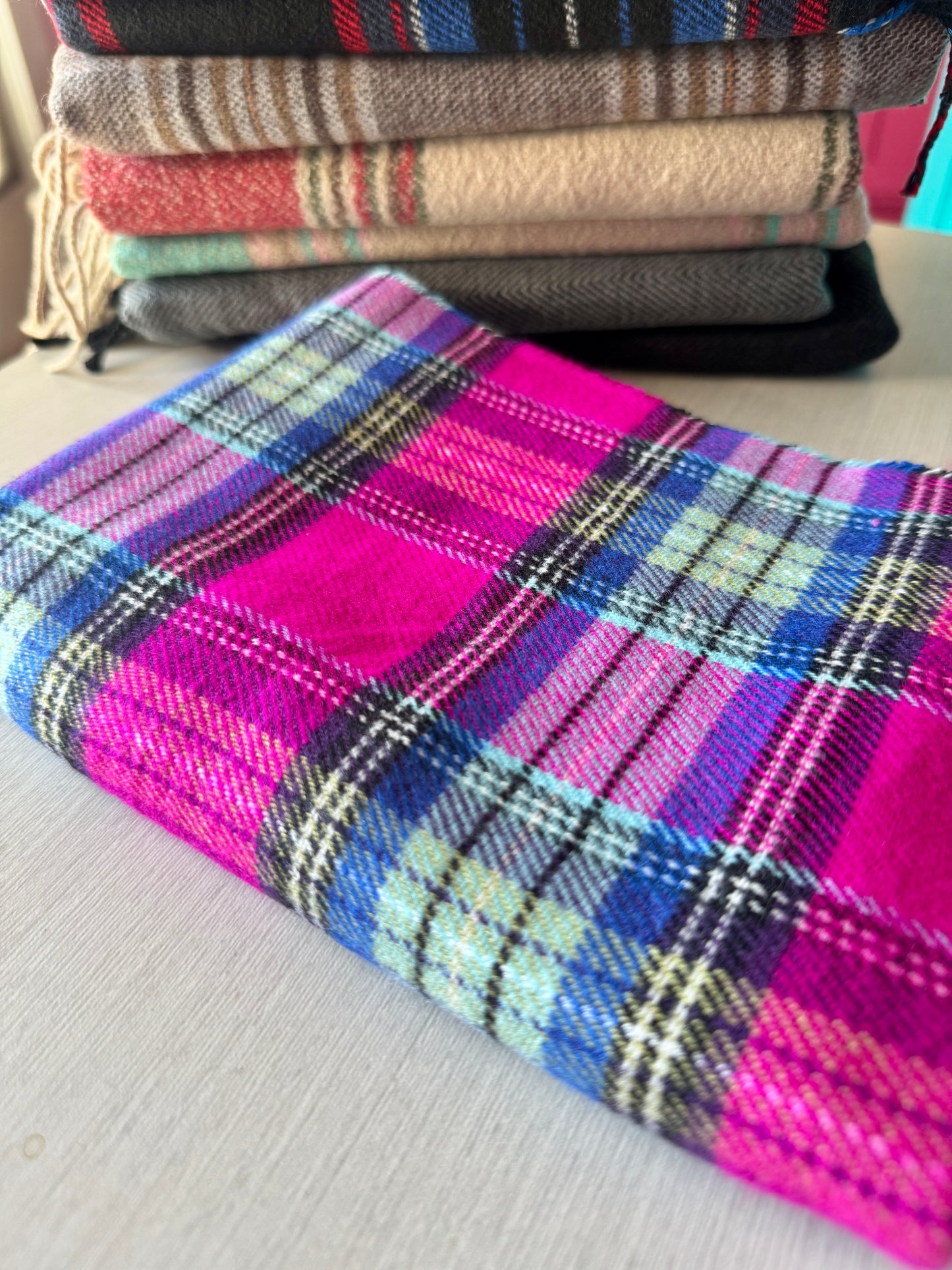 Vibrant Cashmere Scarves