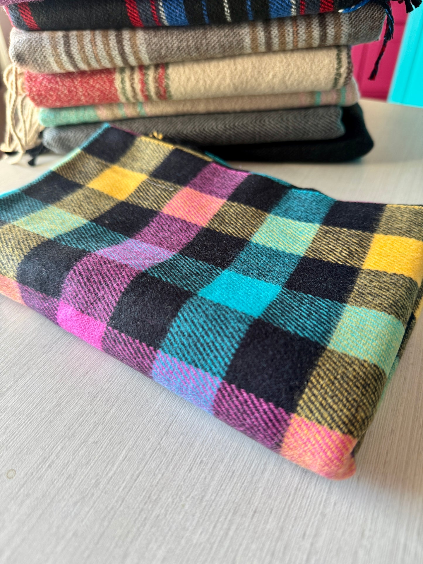 Vibrant Cashmere Scarves