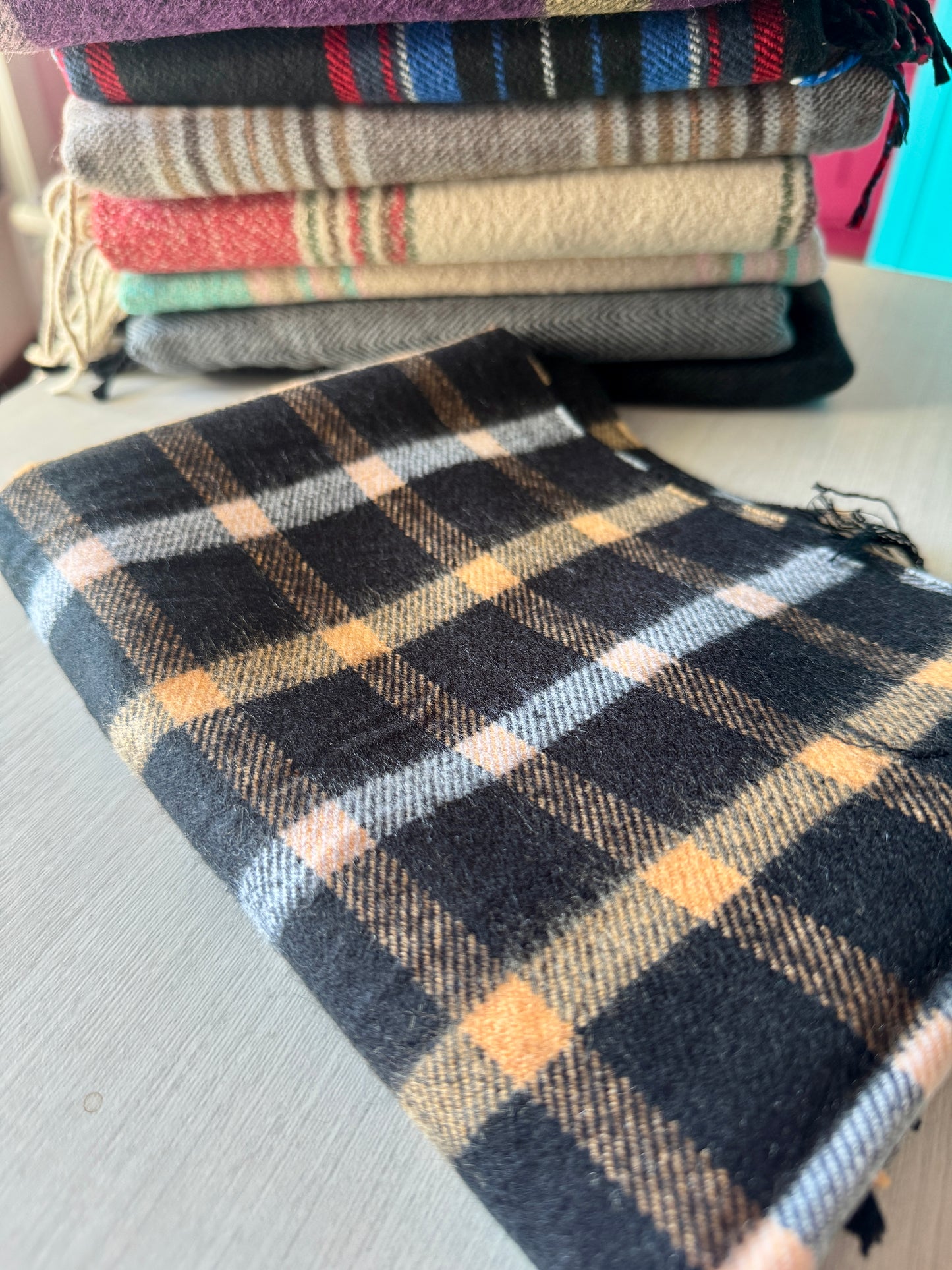 Vibrant Cashmere Scarves