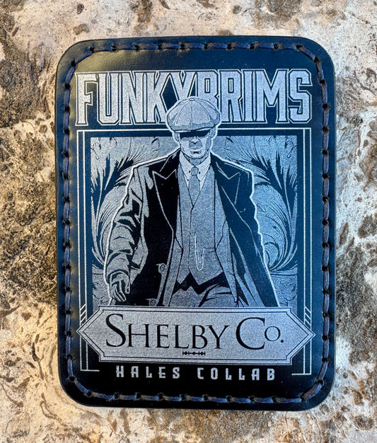 Leather FunkyBrims x Hales Shelby Co Card Wallet Crafted by Garden City Customs