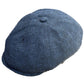 The "Tommy" Blue Herringbone Newsboy Cap by FunkyBrims