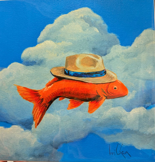 Bri Chan Art Print - The "Fishin' Hat" Print