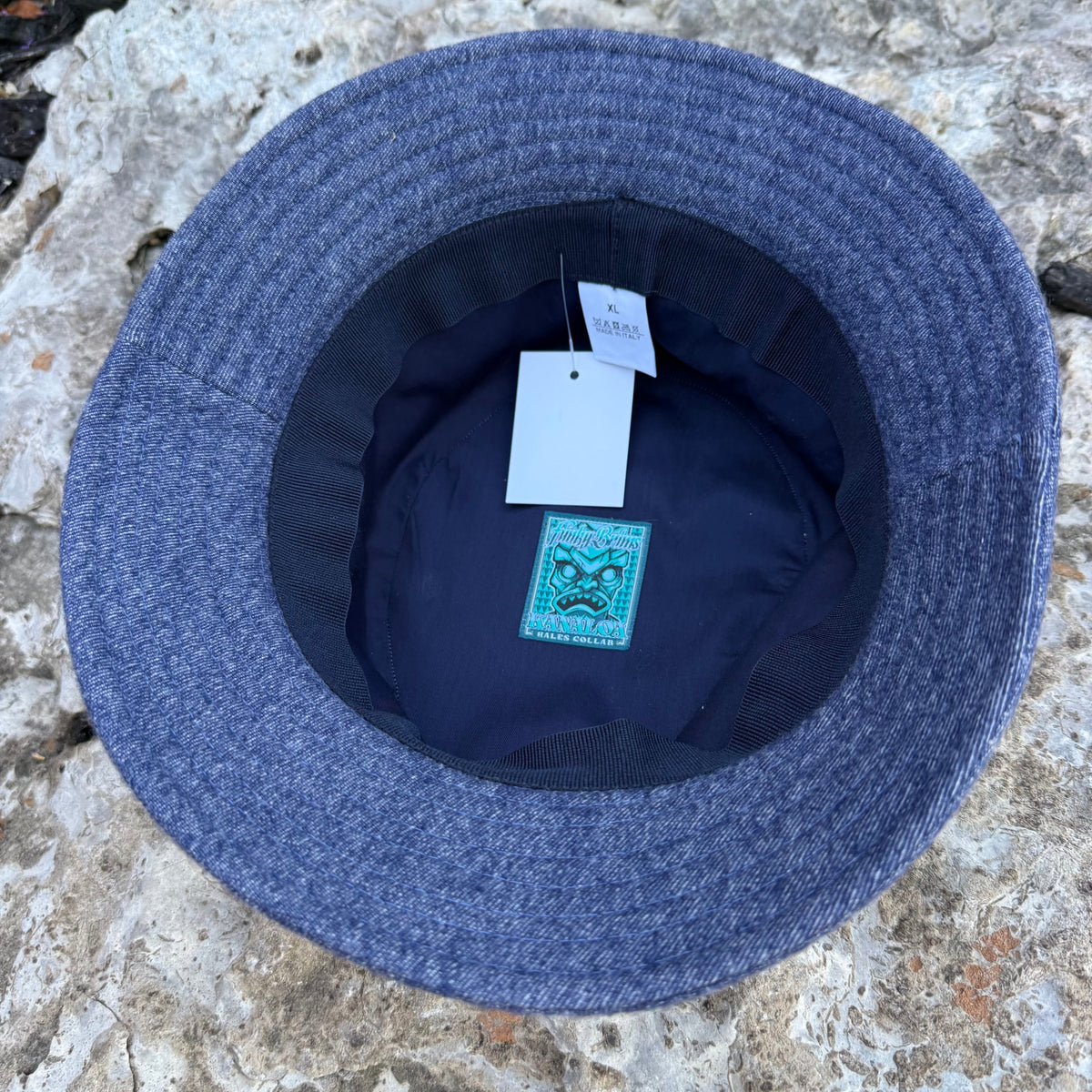 Kanaloa Denim Blue Bucket Hat - Hales Speed Shop X FunkyBrims Collab (with pin)