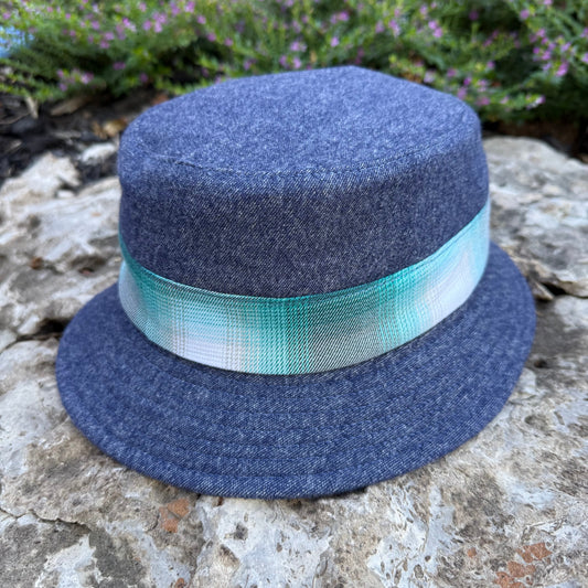 Kanaloa Denim Blue Bucket Hat - Hales Speed Shop X FunkyBrims Collab (with pin)