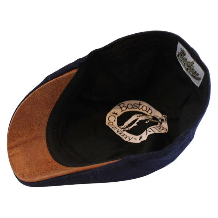 The Kenmore Royal Blue & Brown Brim Cap by Boston Scally Co.
