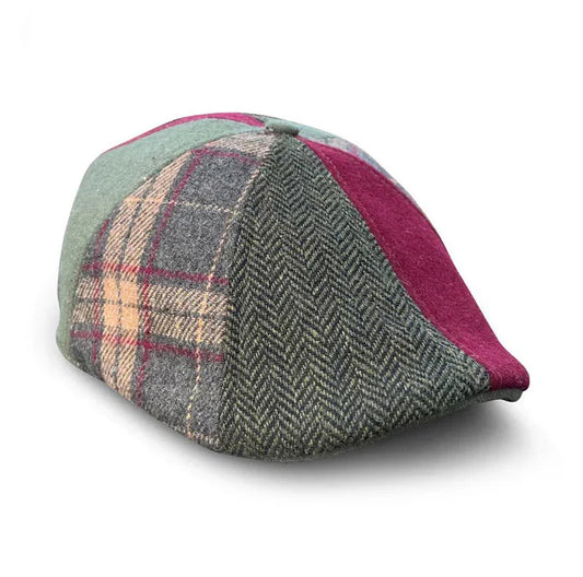 The Kringle - Crimson & Green Plaid Christmas Cap by Boston Scally Co.