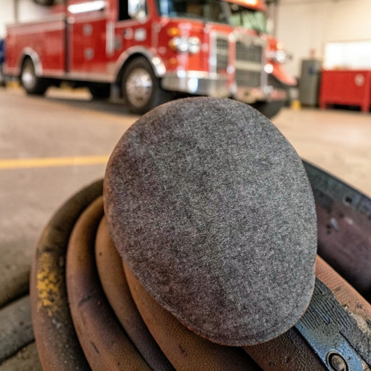 Leatherhead Gray Flat Cap -  Hales Speed Shop X FunkyBrims Collab (with Pin)