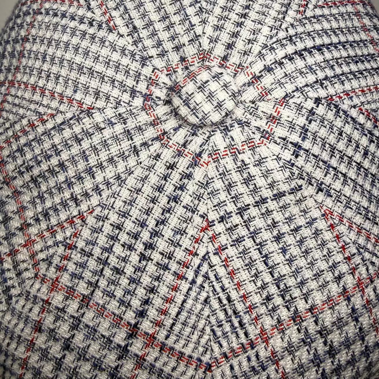 A Red, White, and Blue Check Newsboy cap by FunkyBrims.