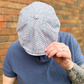 A Red, White, and Blue Check Newsboy cap by FunkyBrims.