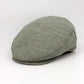 Green flat cap on a white background