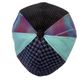 Masterpiece Warhol - Andy Warhol tribute scally cap in purple and turquoise by FunkyBrims.