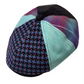 Masterpiece Warhol - Andy Warhol tribute scally cap in purple and turquoise by FunkyBrims.