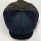 Woven patterned cap on a white background