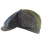 Multicolored cap with a checkered pattern on a white background