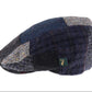 Patchwork patterned cap on a white background