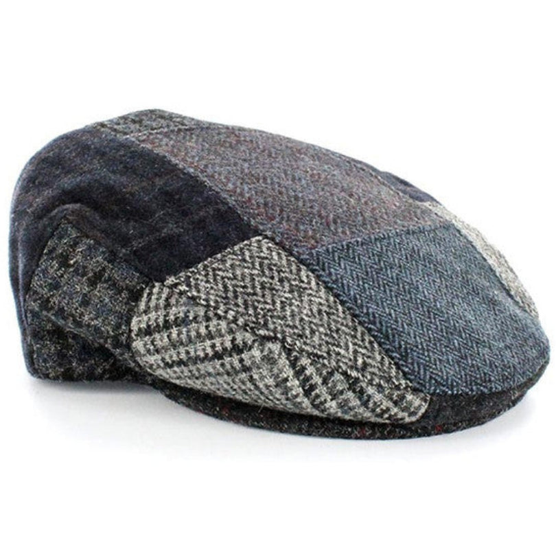Trinity Flat Cap - Patchwork C by Mucros Weavers