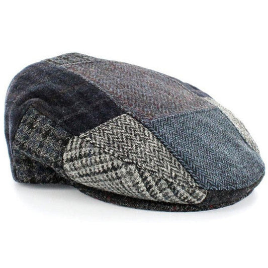 Trinity Flat Cap - Patchwork C by Mucros Weavers