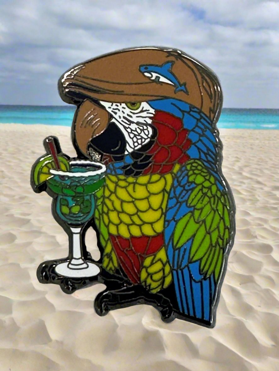The Scally Parrot Cap Pin by FunkyBrims