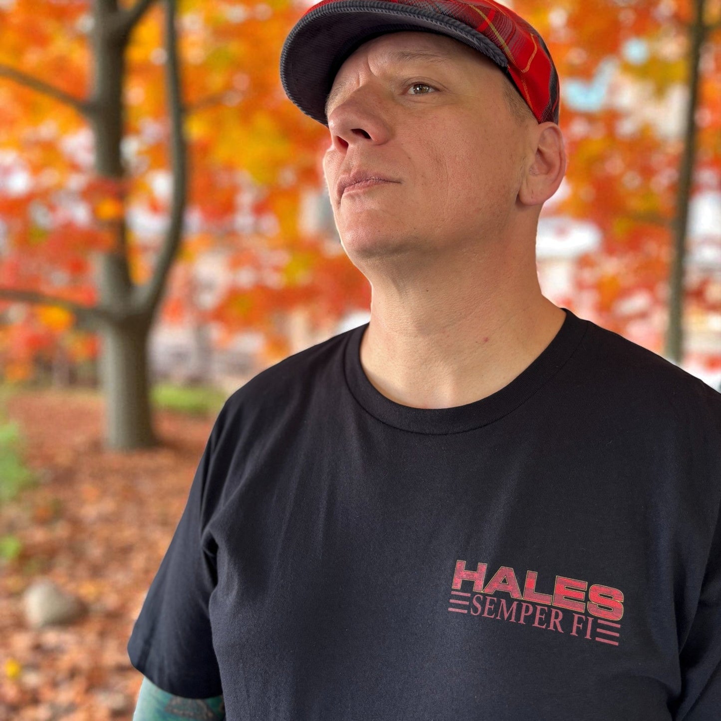 The Teufel Hunden Flannel Flat Cap Hales Speed Shop X FunkyBrims Collab (with Pin)