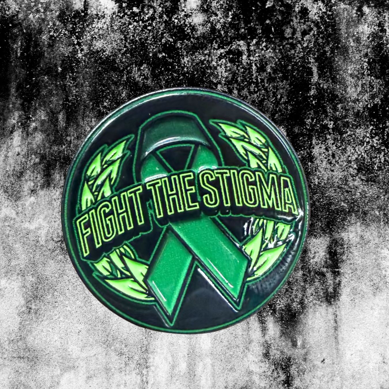 Green Ribbon -  Fight the Stigma Enamel Cap Pin by Hales Speed Shop x FunkyBrims