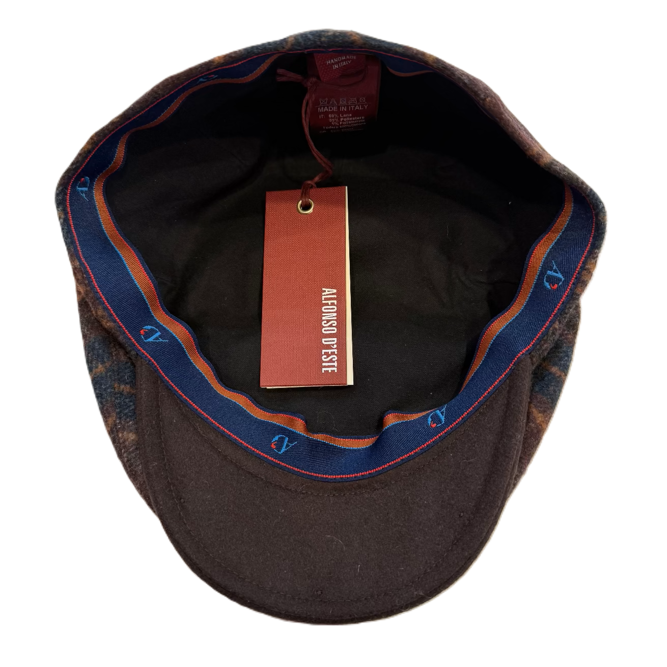 Limited Quantity Plum Plaid Split Flat Cap by Alfonso d’Este x FunkyBrims
