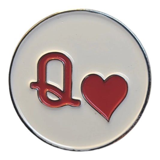 Queen of Hearts Magnetic Pin by American Hatmakers