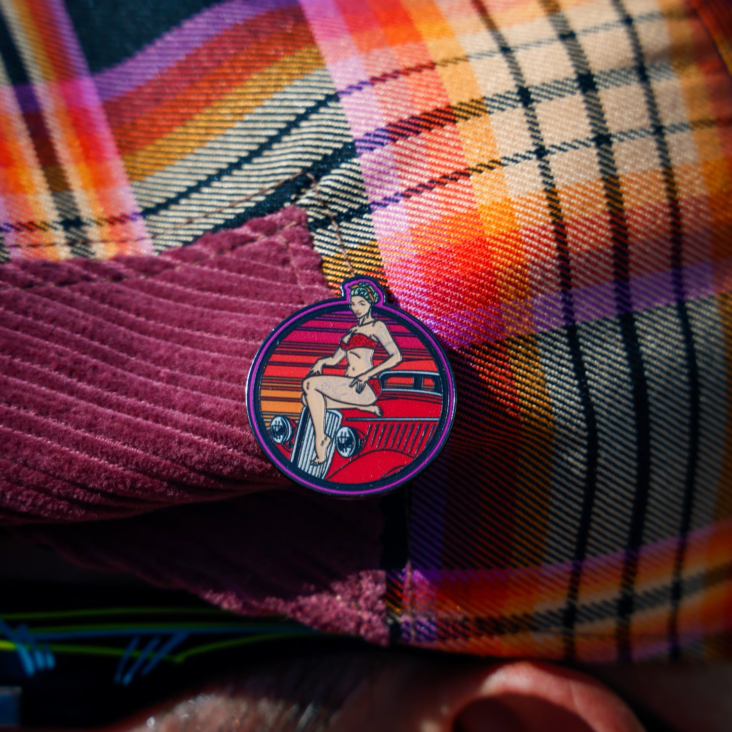 Redondo Enamel Cap Pin by Hales Speed Shop x FunkyBrims