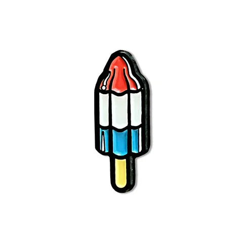 The Rocket Pop Cap Pin by Boston Scally Co.