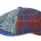 The "Snowfall Shelby" Patchwork Wool Newsboy Cap by Alfonso D'Este