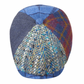 The "Snowfall Shelby" Patchwork Wool Newsboy Cap by Alfonso D'Este