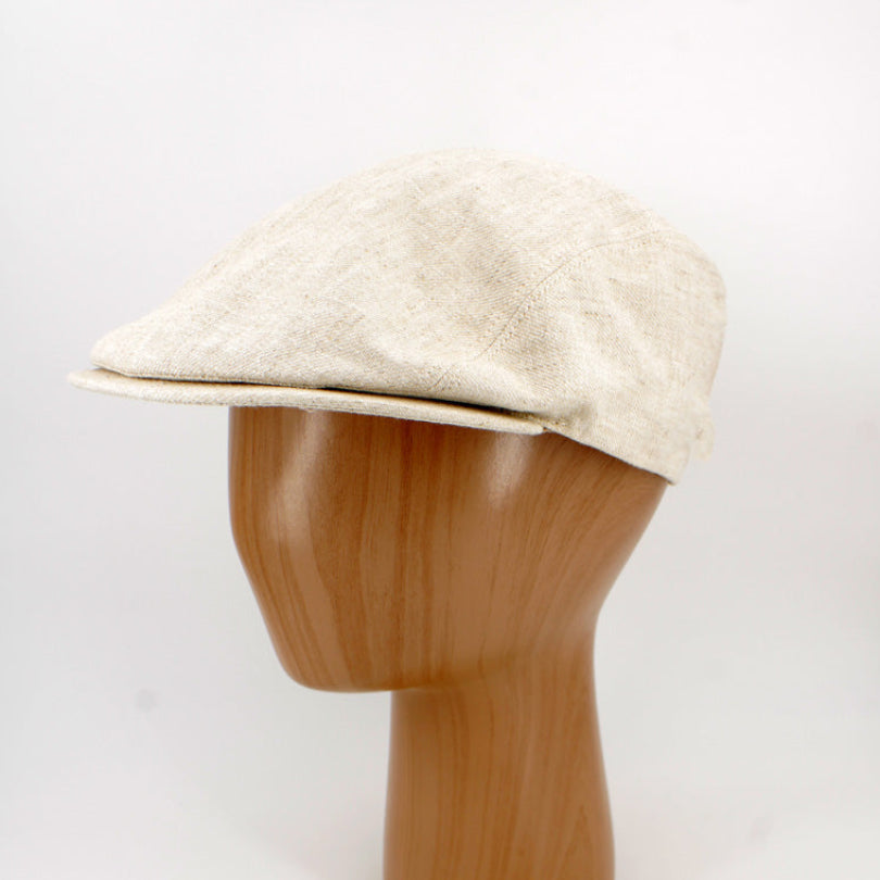 The Shade Beige Split Flat Cap by FunkyBrims with 40 UPF protection.