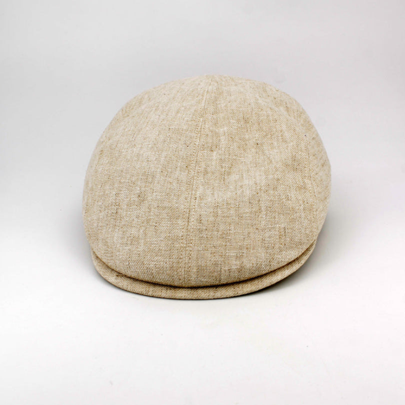 The Shade Beige Split Flat Cap by FunkyBrims with 40 UPF protection.