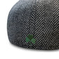 The Shamrock Peaky - Gray Herringbone Cap by Boston Scally Co.