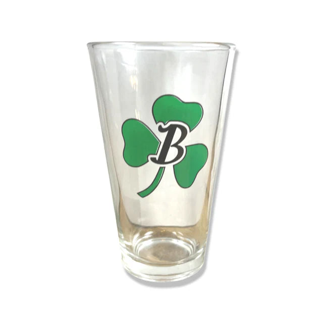 The Shamrock Pint Glass by Boston Scally Co.