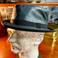 Soho Trilby Leather Fedora Hat in Black