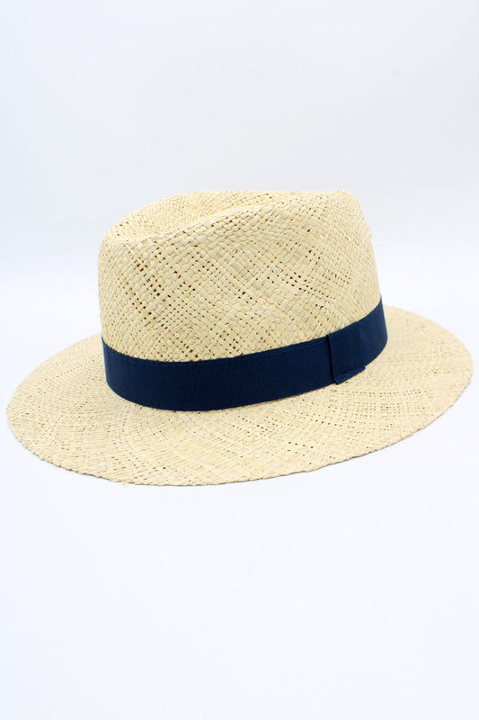 Blue Straw Hat by Hologramme Paris