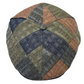 Patchwork patterned cap on a white background