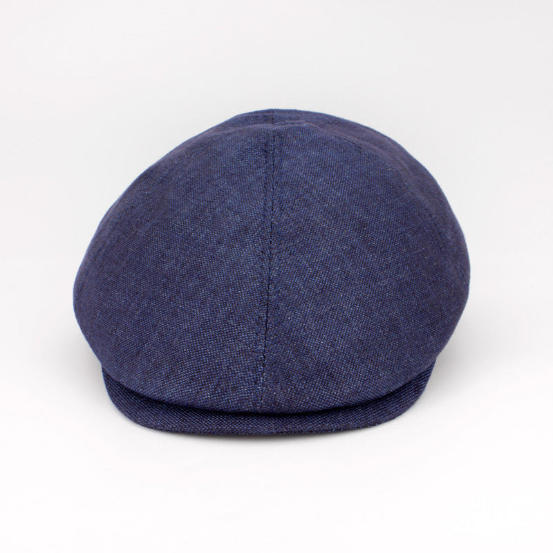 The LinenTone Navy Pub Cap by Hologramme Paris