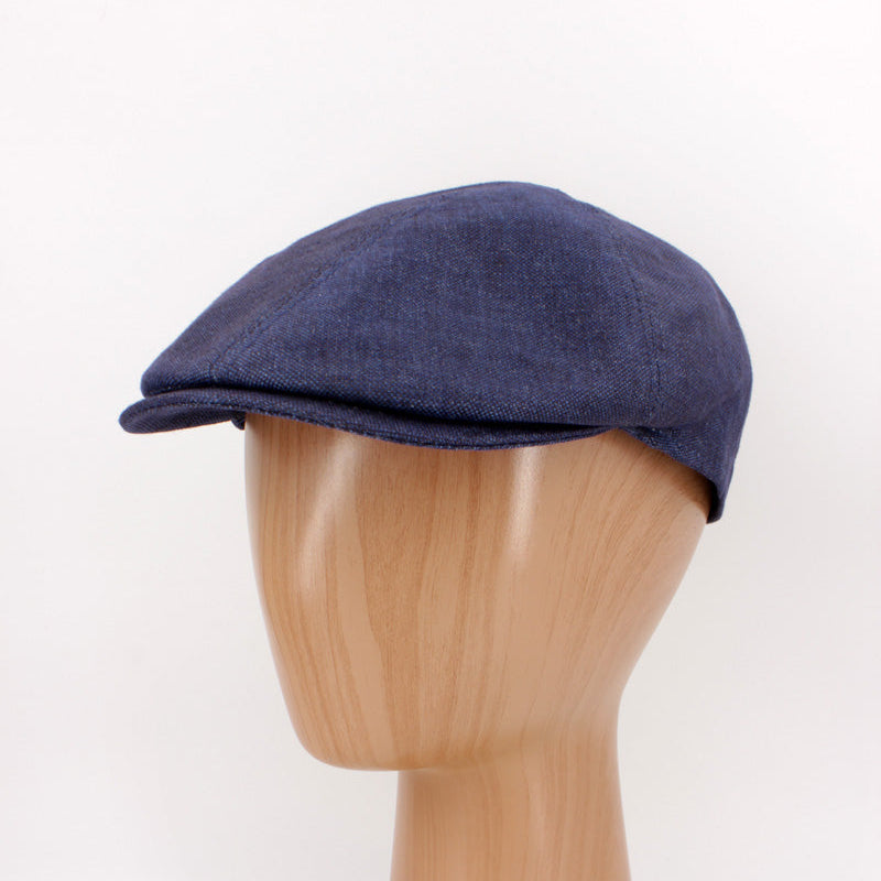 The LinenTone Navy Pub Cap by Hologramme Paris