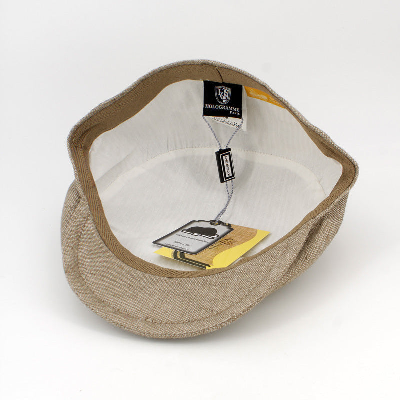 The LinenTone Sand Pub Cap by Hologramme Paris