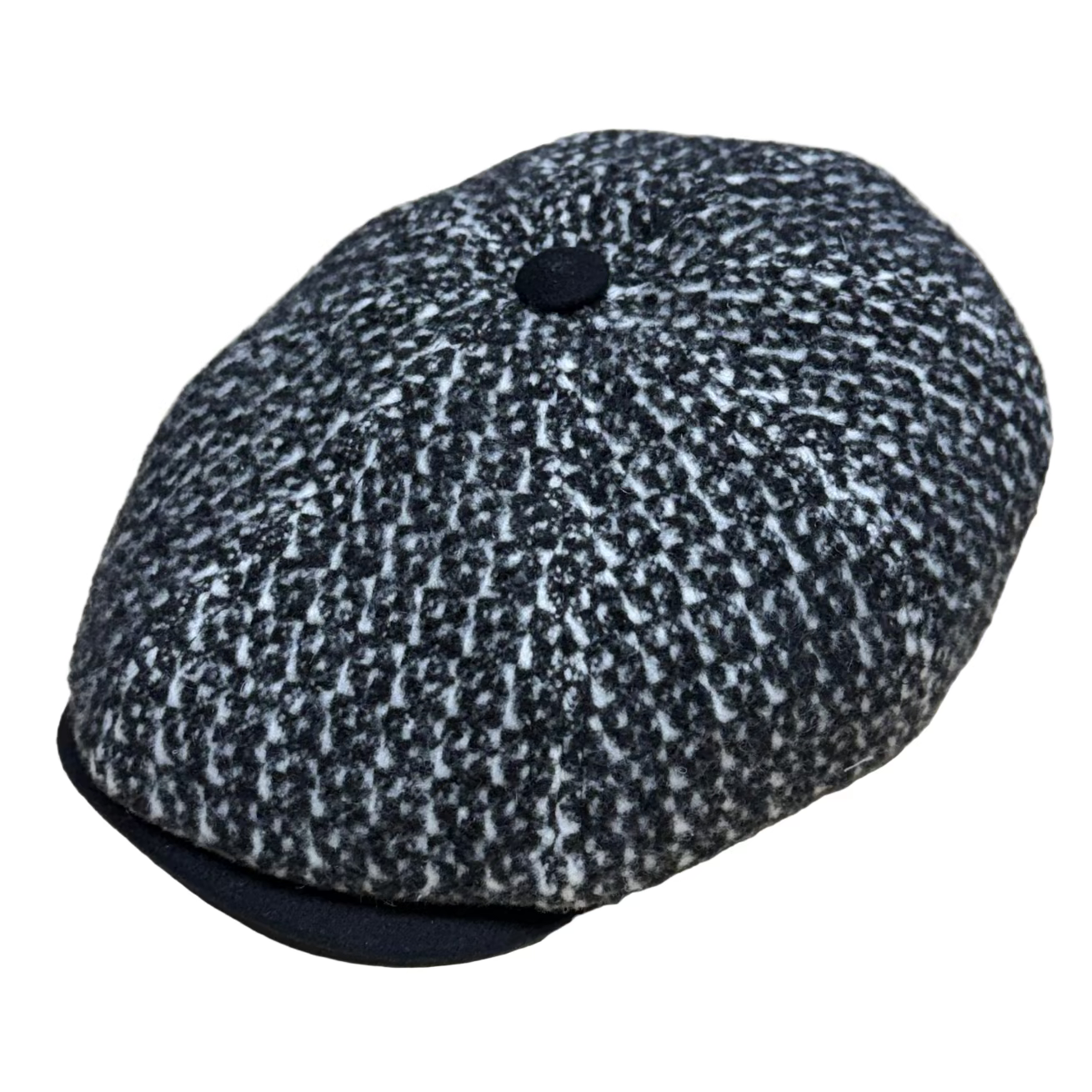 The "Tuxedo" Italian Tweed Newsboy Cap by FunkyBrims
