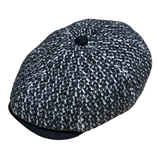 The "Tuxedo" Italian Tweed Newsboy Cap by FunkyBrims