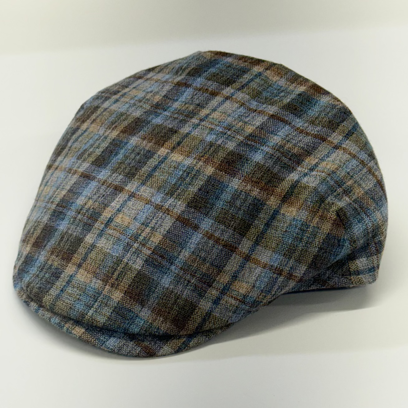 The “Vineyard Plaid” – Chardonnay Flat Cap by Capas Headwear at FunkyBrims