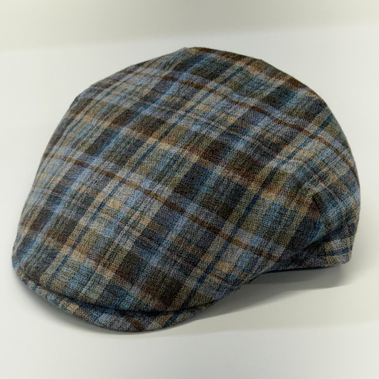 The “Vineyard Plaid” – Chardonnay Flat Cap by Capas Headwear at FunkyBrims